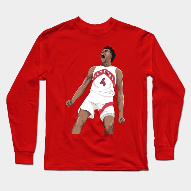 Scottie Barnes Long Sleeve T-Shirt by xavierjfong